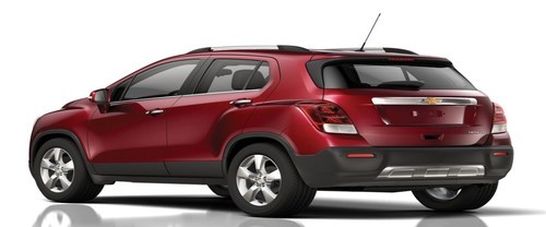Rear Cross Side View of Chevrolet Trax