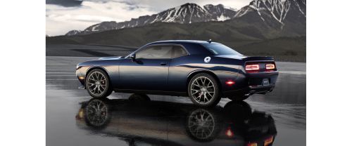 Rear Cross Side View of Dodge Challenger SRT